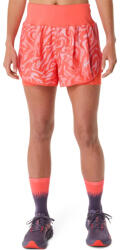 ASICS Road All Over Print 2-N-1 3.5 inch Short női futó rövidnadrág L (2012D077-700-L)