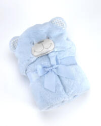 MORA POMPON BEAR P86 pléd 75*95 05-blue - dobozos
