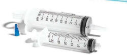 SALUS Öblítő fecskendő 100 ml Luer+adapter 3 részes (chirana injecta)