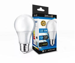 ZELUX Led Globe A60 12W E27 4000K Gömb Izzó (ZXG12WNW) - szerek