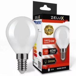 ZELUX Led Mini Globe G45 6W E14 3000K Mini Gömb (ZXMG6E14WWW) - szerek