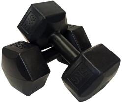 S-Sport ganteră de mână din PVC, hexagonală 2x5 kg (SS-0455)