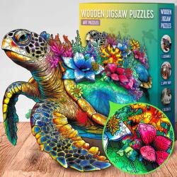 EscapeWelt EscapeWelt Turtle Puzzle - Teknős Fa Kirakó