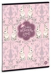 Ars Una kockás füzet A/5-ös - Wonderland Rabbits