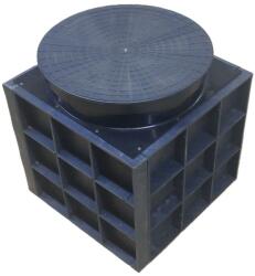 Csapszekrény akna CSA-1, 55 cm magas, lépésálló tetővel