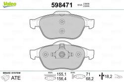 VALEO Fékbetét készlet VALEO 598471 for RENAULT (598471)