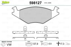 VALEO Fékbetét készlet VALEO 598127 for VW, SEAT, AUDI, SKODA (598127)