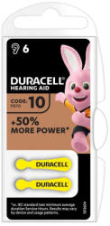 Duracell Hallókészülék Elem DA10 0%Hg (1, 45V) B6 (DDA10)