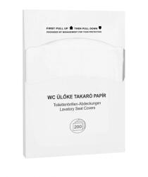 Alpha Toalettülőke takaró papír 200 lap/csomag 10 cs/karton Alpha fehér (60106)