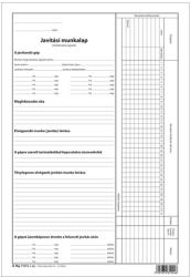 Pátria Nyomtatvány Javítási munkalap 100 lapos tömb A/4 álló (D.MG.7-012) - irodasziget
