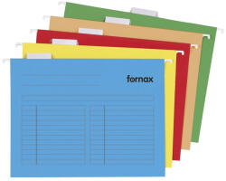 Fornax Függőmappa A4, karton Fornax 33-V 5 db/csom piros - vegyesbolt