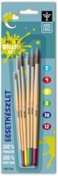 Ars Una Ecsetkészlet, 2, 4, 6, 8, 10, 12, natúr fanyelű, kerek 6 darabos klt. Ars Una