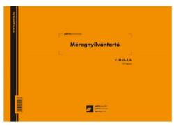 Pátria Nyomtatvány Méregnyilvántartó 10 lapos füzet A/4 fekvő (C.3165-3/A)