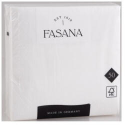 Fasana Lunch Szalvéta 3 rétegű 1/4 hajtás lapméret: 33 x 33 cm 50 db/csomag Fasana Lunch fehér - vegyesbolt