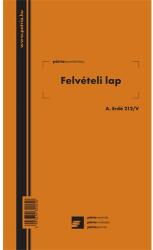 Pátria Nyomtatvány Felvételi lap erdőgazdálkodási 50×2 lapos tömb (A.ERDO.212/V)