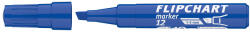 ICO Flipchart marker vízbázisú 1-4mm, vágott Artip 12 kék