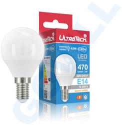 UltraTech LED gömb izzó E14 4, 9W 470lm - vegyesbolt