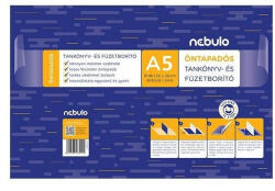 Nebulo Tankönyvborító, A5, 10ív/csomag, öntapadós, sima, Nebulo - vegyesbolt