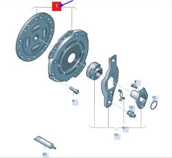 Original Vw Group Kit ambreiaj (placa+disc) ORIGINAL VW GROUP 05C 141 015 C (05C 141 015 C)