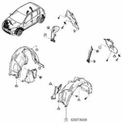 Original Renault Aripa interioara ORIGINAL RENAULT 8200735438