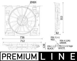 MAHLE Ventilator, radiator MAHLE CFF 549 000P - fixbox