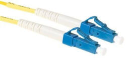 ACT LSZH Singlemode 9/125 OS2 fiber cable simplex with LC connectors 2m Yellow