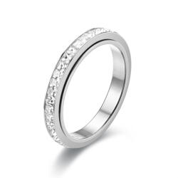 Valentine nemesacél gyűrű whitegold - 51, 8 mm