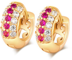  Letta színes vidám kis karika fülbevaló gold