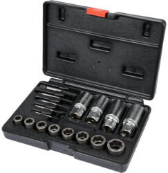 TOYA Set de surubelnite cu cap si extractor de suruburi 17 bucati (YT-06033)