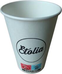 Etolia pahare carton albe 230ml set 50 buc 8oz