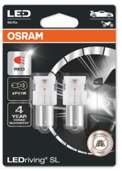 OSRAM LED Izzó P21W 2db piros - OSRAM