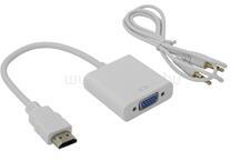 SBOX ADAPTER HDMI Male -> VGA Female + Audio (SBOX_AD. HDMI-VGA+A/R) (SBOX_AD.HDMI-VGA+A/R)