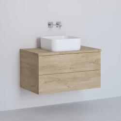 Kronenbach Cube dulap cu blat 81x48.7x44.5 cm sub chiuveta pe perete stejar KBWTKOWTL812GH (KBWTKOWTL812GH)