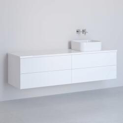 Kronenbach Cube dulap cu blat 161x48.7x44.5 cm sub chiuveta pe perete alb KBWTKOWTL1614WH (KBWTKOWTL1614WH)