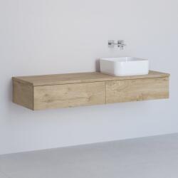 Kronenbach Cube dulap cu blat 141x48.7x23.5 cm sub chiuveta pe perete stejar KBWTKOWTL1412GH (KBWTKOWTL1412GH)