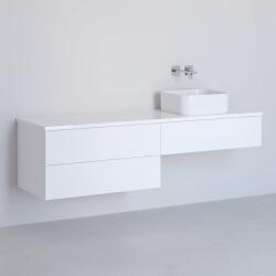Kronenbach Cube dulap cu blat 161x48.7x44.5 cm sub chiuveta pe perete alb KBWTKOWTL1613WH (KBWTKOWTL1613WH)