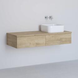 Kronenbach Cube dulap cu blat 121x48.7x23.5 cm sub chiuveta pe perete stejar KBWTKOWTL1212GH (KBWTKOWTL1212GH)