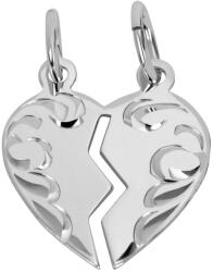 Soliter Brilio Silver Kétrészes szív medál pároknak 441 001 01 480 04-0, 90 g