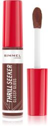 Rimmel Thrill Seeker Glassy Gloss блясък за устни за по-голям обем цвят 800 Chocolate Glaze 10ml
