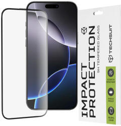 Techsuit - 111D Teljes Fedésű / Teljes Ragasztású Üveg - iPhone 16 Pro Max - Fekete