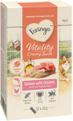 Feringa 12x10g Feringa Vitality Creamy Snacks macskasnack - Lazac csirkével