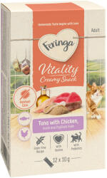 Feringa 12x10g Feringa Vitality Creamy Snacks macskasnack - Tonhal csirkével