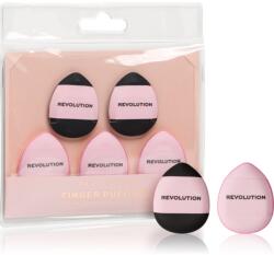 Revolution Finger Puff Set велурен тампон за пудра 5 бр