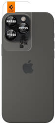 Spigen " tR EZ Fit Optik Pro" Apple iPhone 15/14 Pro/14 Pro Max Tempered kameravédő fólia, fekete-piros (2db) (AGL05217)