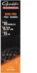 Gamakatsu Carlige legate Gamakatsu Pro Commercial King Pro Eyed Ready Rigs Banded nr. 14 (GK.185244.1415.15)