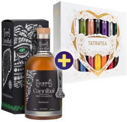 Tatratea Mini Válogatás 14×0, 04l 17-72% + Cannibal Backbone - Citrus & Rhum 0, 7l 40% GB szett