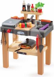 Ecoiffier Bucătărie de grădină cu grătar și pizzerie Garden&Seasons Summer Kitchen Écoiffier cu 27 accesorii de la 18 luni (ECO4650) Bucatarie copii