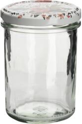Gastro befőttesüveg 230 ml, csavaros tető nyári virágmintával, 6 darabos készlet