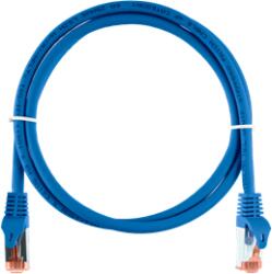 NIKOMAX Patch kábel S/FTP CAT6a LSOH, Essential Series, 10m, kék (NMC-PC4SA55B-ES-100-C-BL) - bevachip
