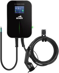 Besen Basic 11kW elektromos autó fali töltő, 6m Type 2 töltőkábellel + applikáció
